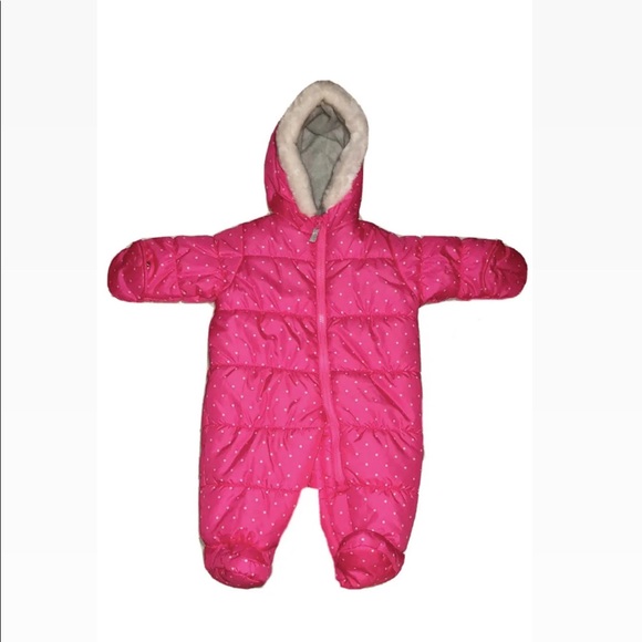 Infants snow suit pink 3-6 months - Picture 1 of 5